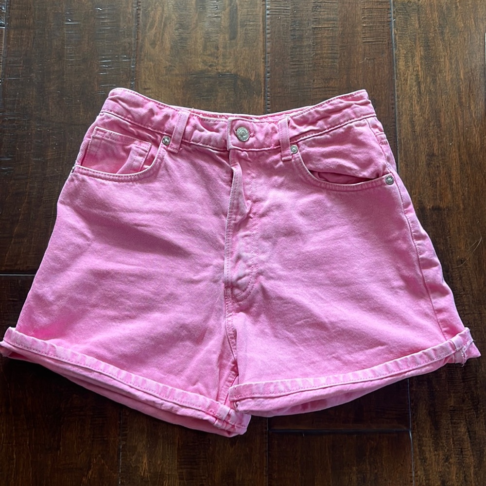 PINK ZARA JEAN SHORTS SIZE 8
